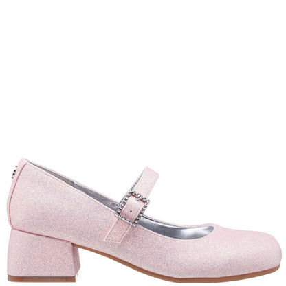 Nina Shoes Girls Mila Pink Glitter Mary Jane Dress Shoe