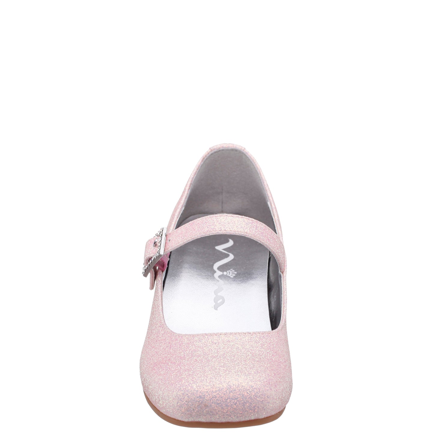 Nina Shoes Girls Mila Pink Glitter Mary Jane Dress Shoe