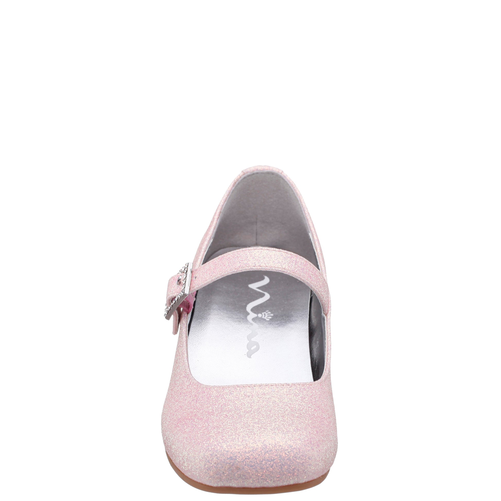 Nina Shoes Girls Mila Pink Glitter Mary Jane Dress Shoe