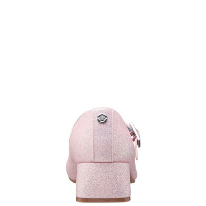 Nina Shoes Girls Mila Pink Glitter Mary Jane Dress Shoe