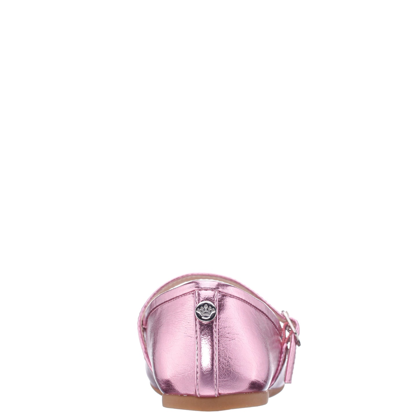Nina Shoes Girls Nicola Pink Crackle Metallic Ballet Flats
