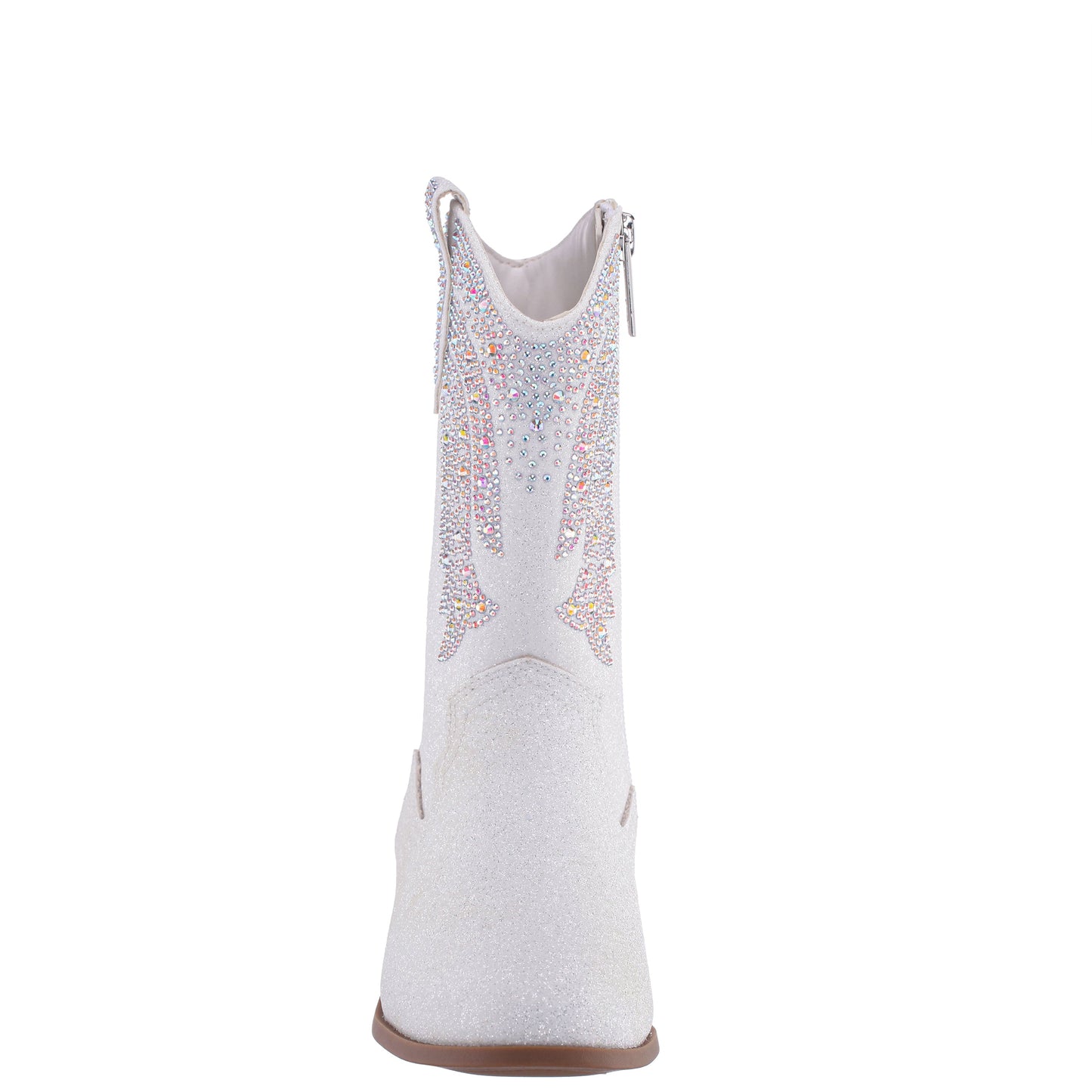 Nina Shoes Girls Hawley White Heel Cowboy Boots