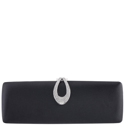 Nina Shoes Rumi-R Black Satin Minaudiere