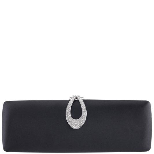 Nina Shoes Rumi-R Black Satin Minaudiere