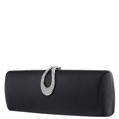 Nina Shoes Rumi-R Black Satin Minaudiere