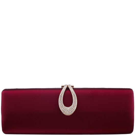 Nina Shoes Rumi-R Red Satin Minaudiere