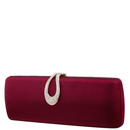 Nina Shoes Rumi-R Red Satin Minaudiere