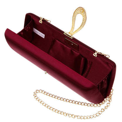 Nina Shoes Rumi-R Red Satin Minaudiere