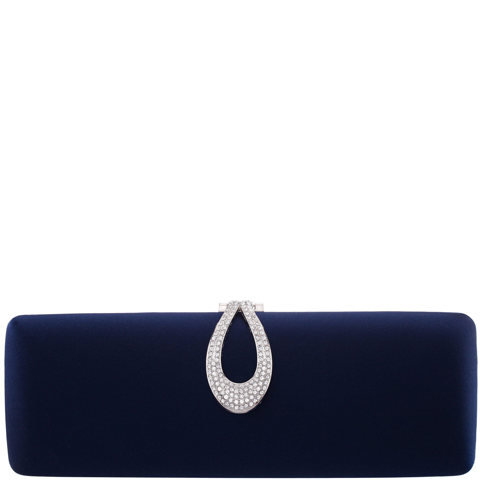 Nina Shoes Rumi-R Blue Satin Minaudiere