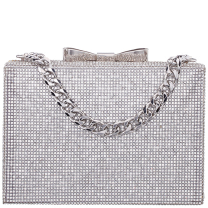 Nina Shoes Regalo Silver Solid Box Bag