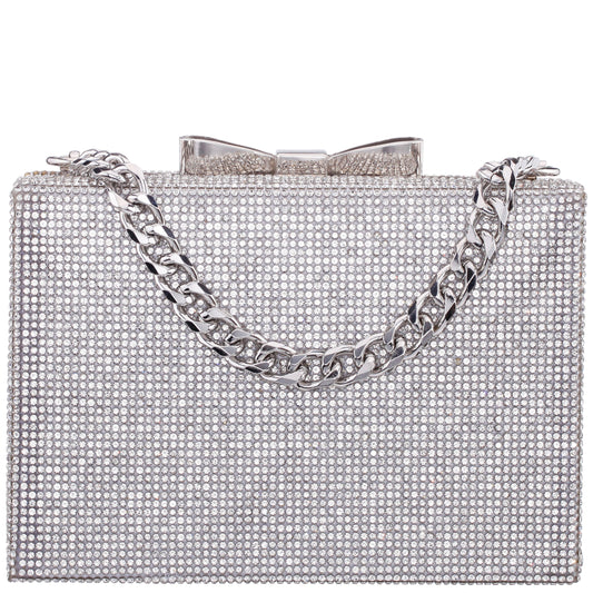 Nina Shoes Regalo Silver Solid Box Bag