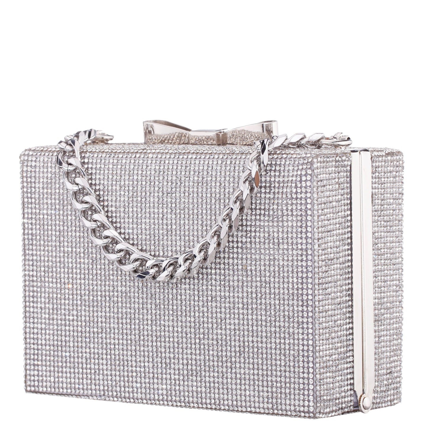 Nina Shoes Regalo Silver Solid Box Bag