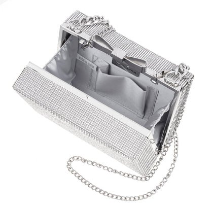 Nina Shoes Regalo Silver Solid Box Bag