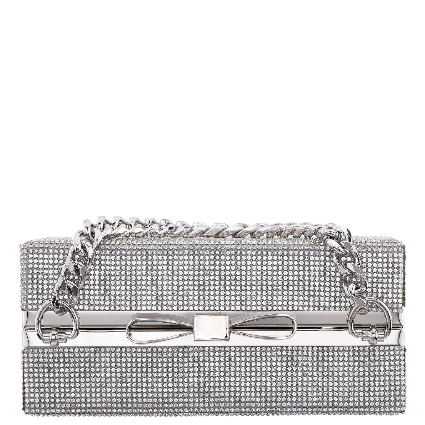 Nina Shoes Regalo Silver Solid Box Bag