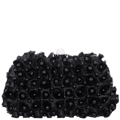 Nina Shoes Paloma Black Pearl/Polyester Box Bag