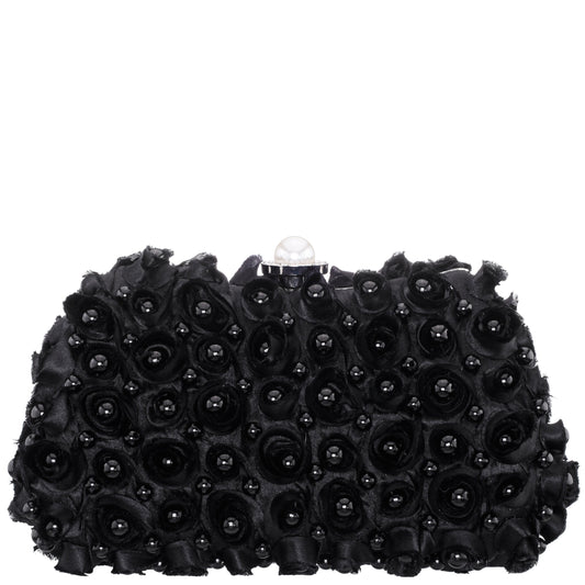 Nina Shoes Paloma Black Pearl/Polyester Box Bag