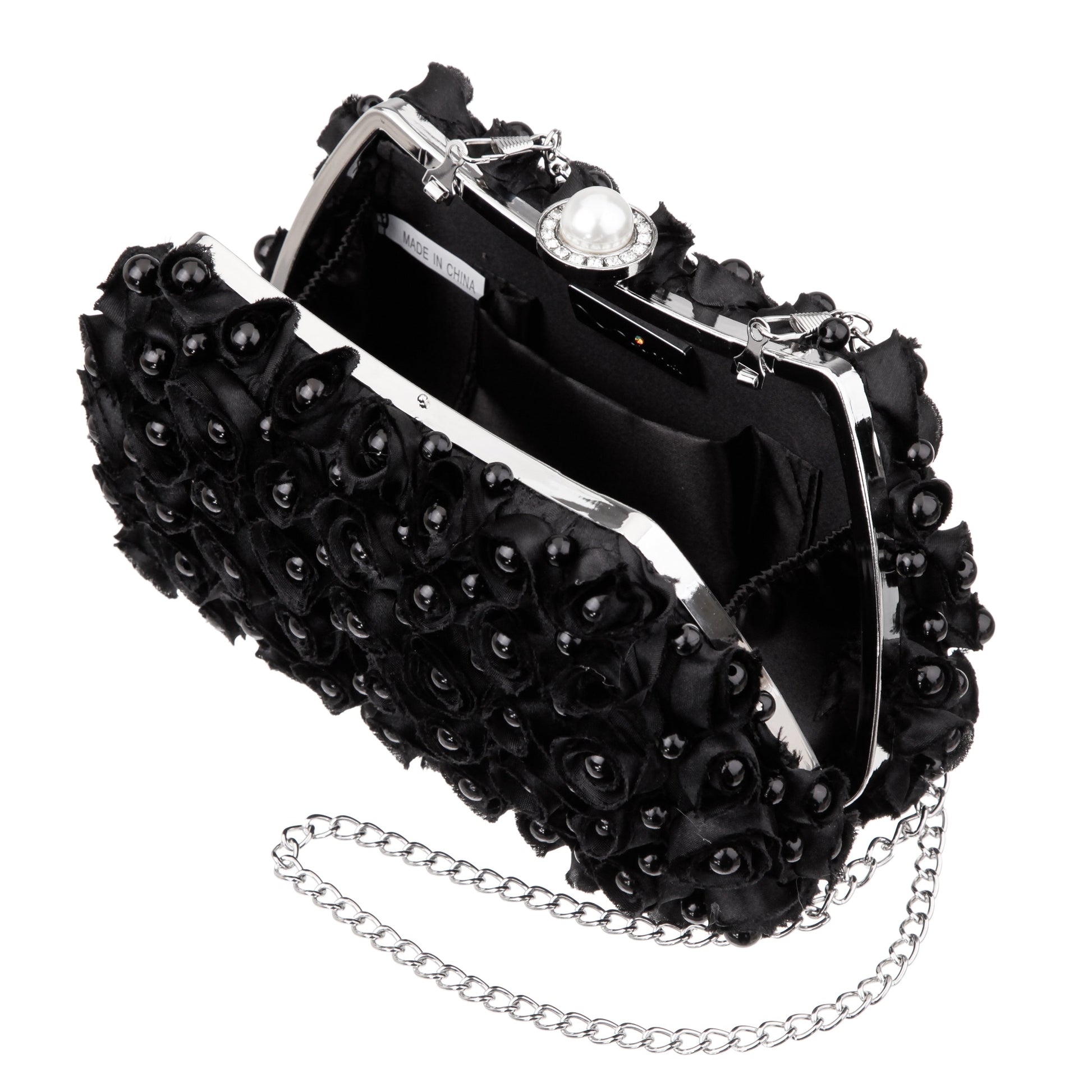 Nina Shoes Paloma Black Pearl/Polyester Box Bag