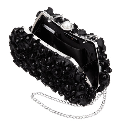 Nina Shoes Paloma Black Pearl/Polyester Box Bag