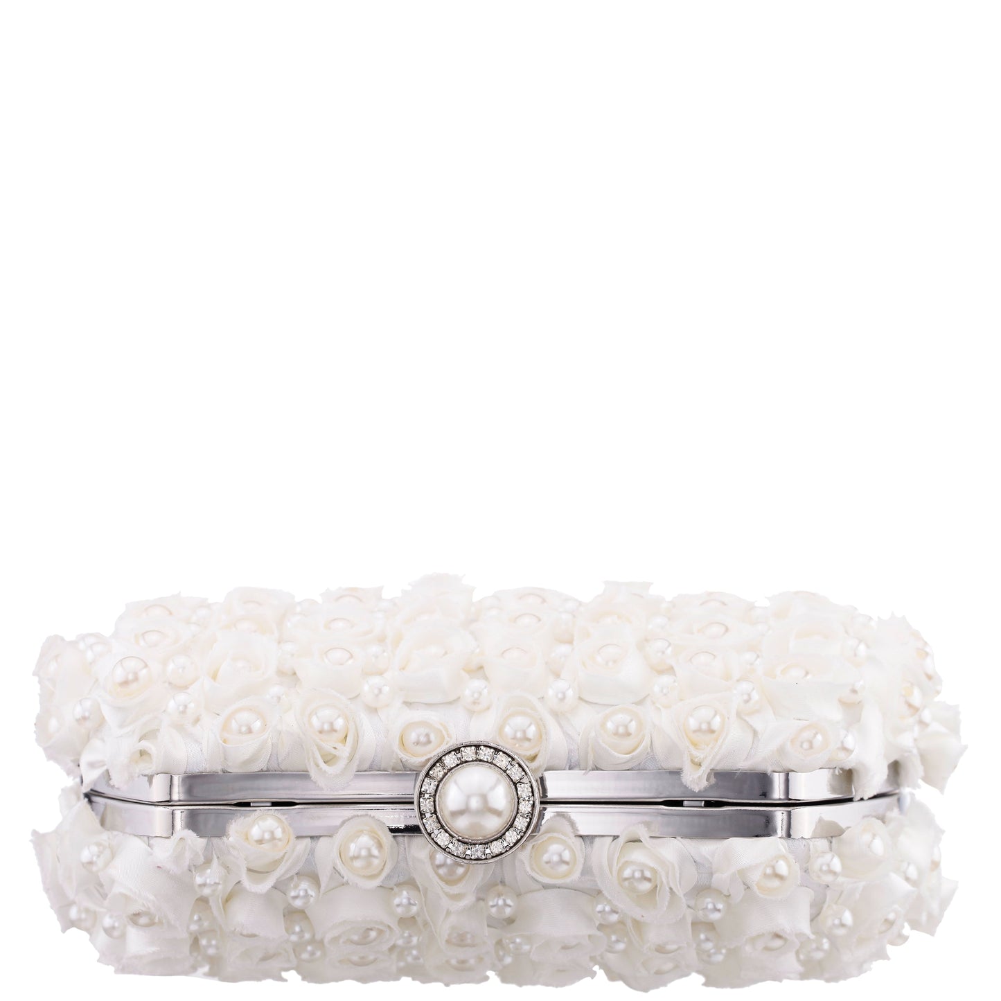 Nina Shoes Paloma White Pearl/Polyester Box Bag