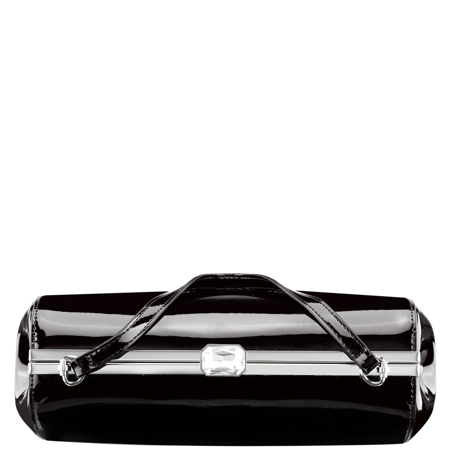 Nina Shoes Delsie Black Patene Pu Frame Clutch