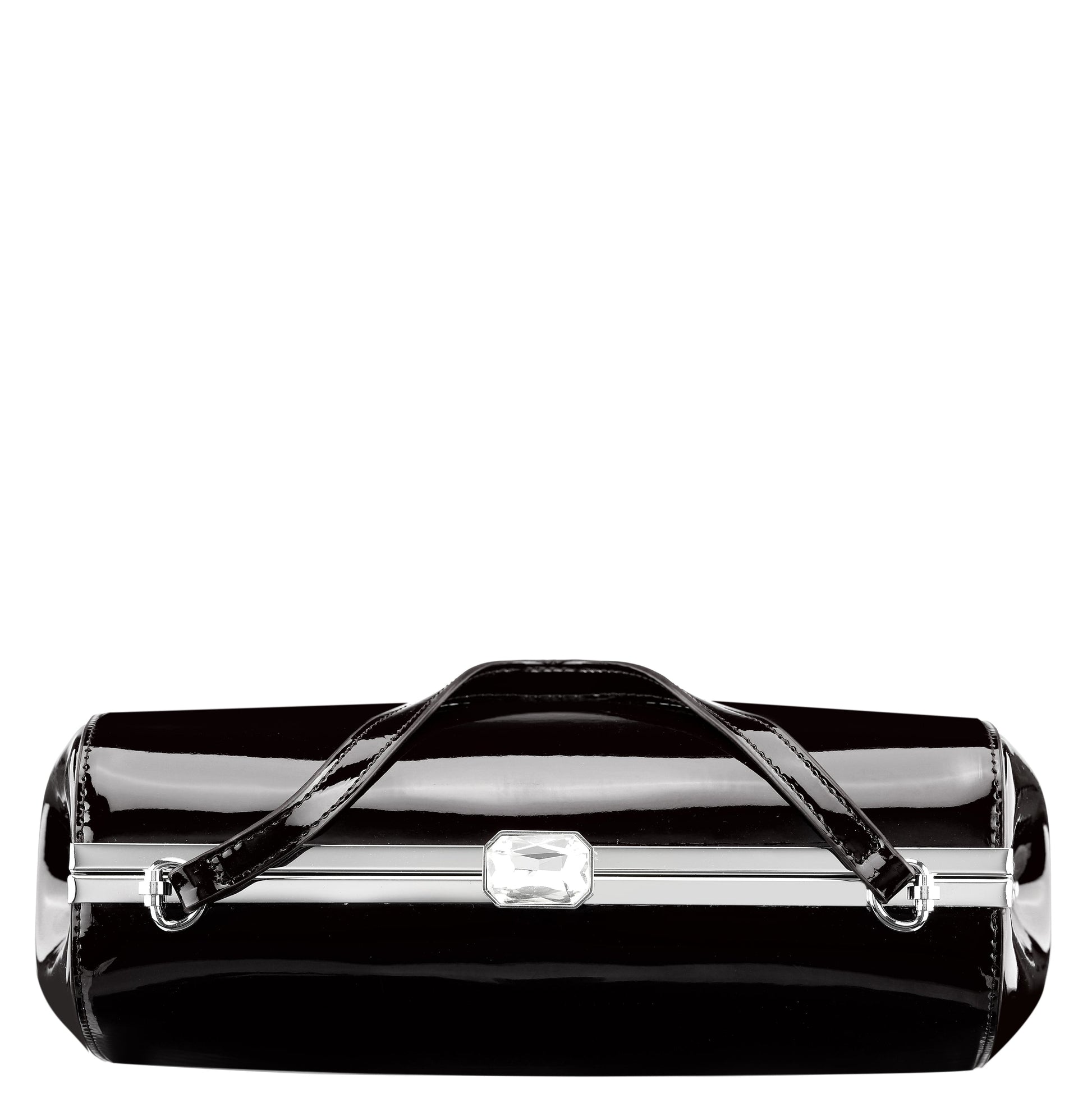 Nina Shoes Delsie Black Patene Pu Frame Clutch
