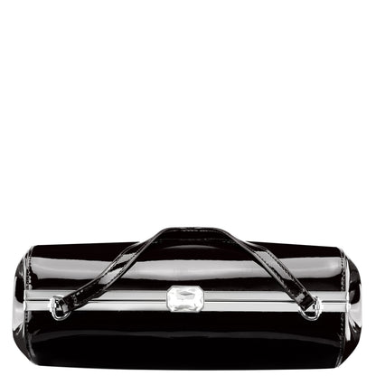Nina Shoes Delsie Black Patene Pu Frame Clutch