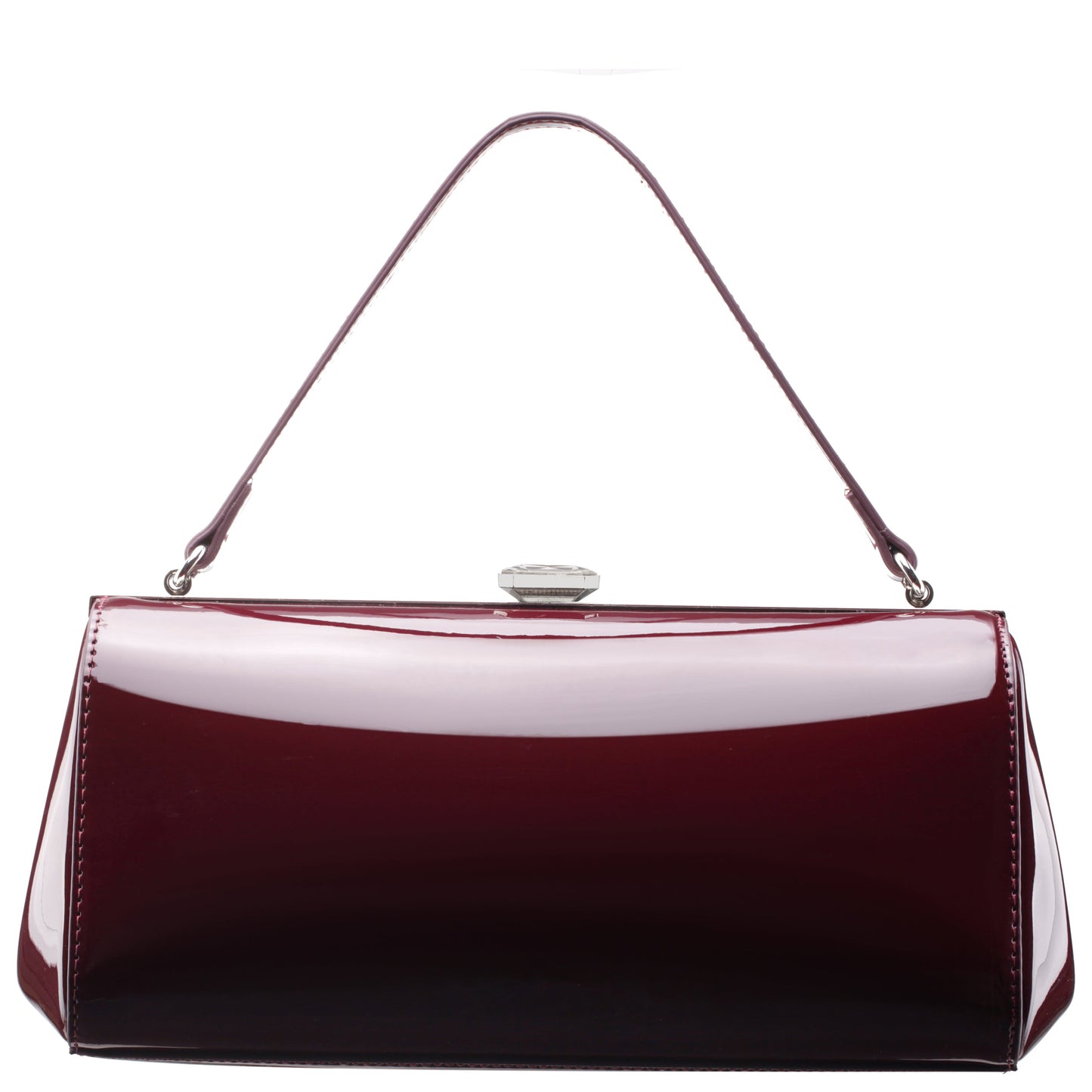 Nina Shoes Delsie Red Pat Frame Clutch
