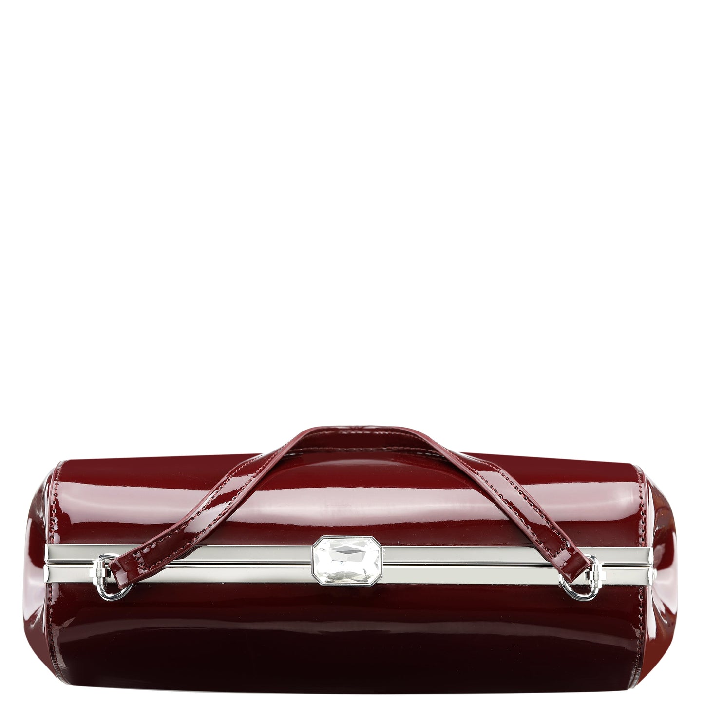 Nina Shoes Delsie Red Pat Frame Clutch