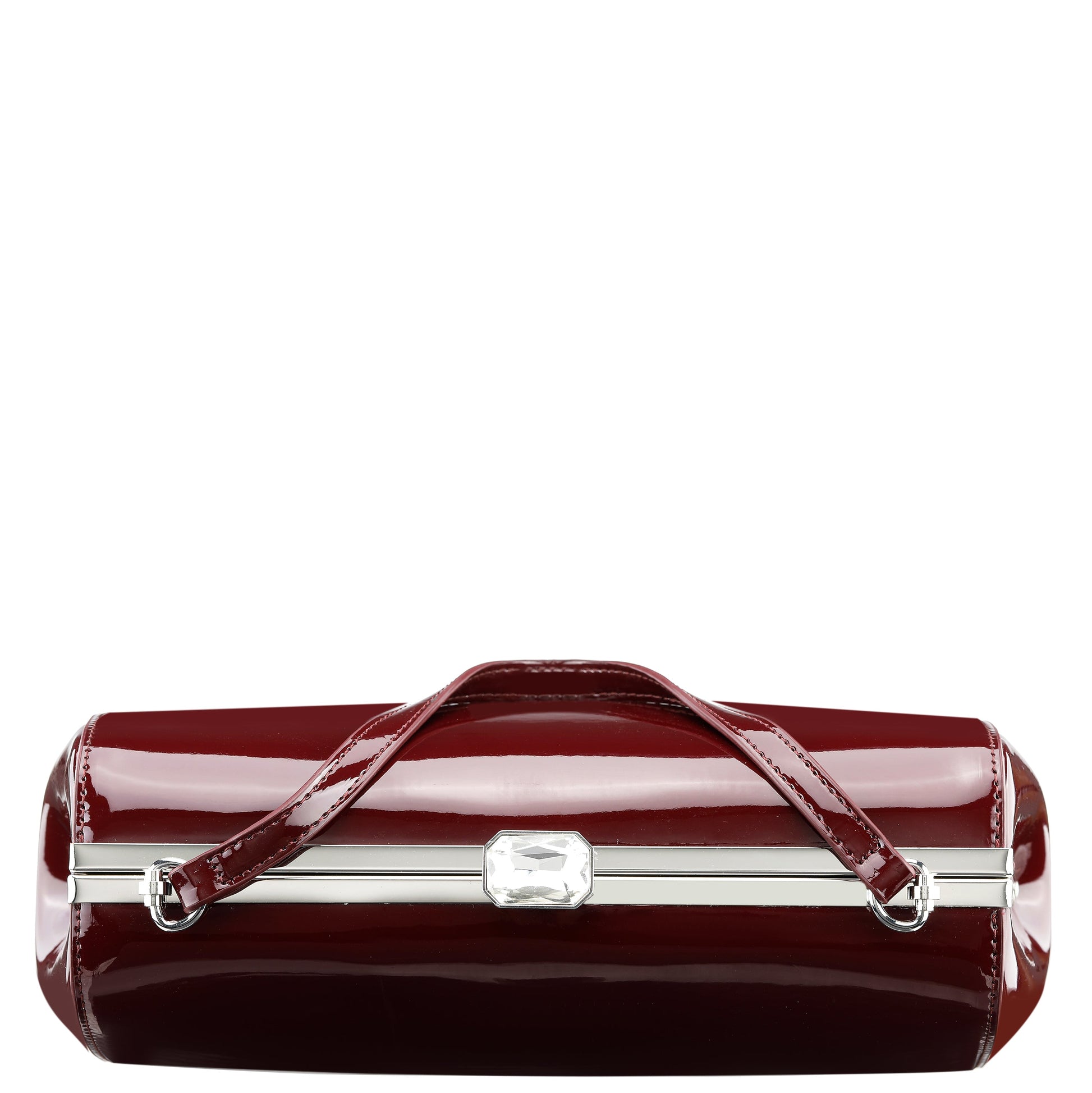 Nina Shoes Delsie Red Pat Frame Clutch