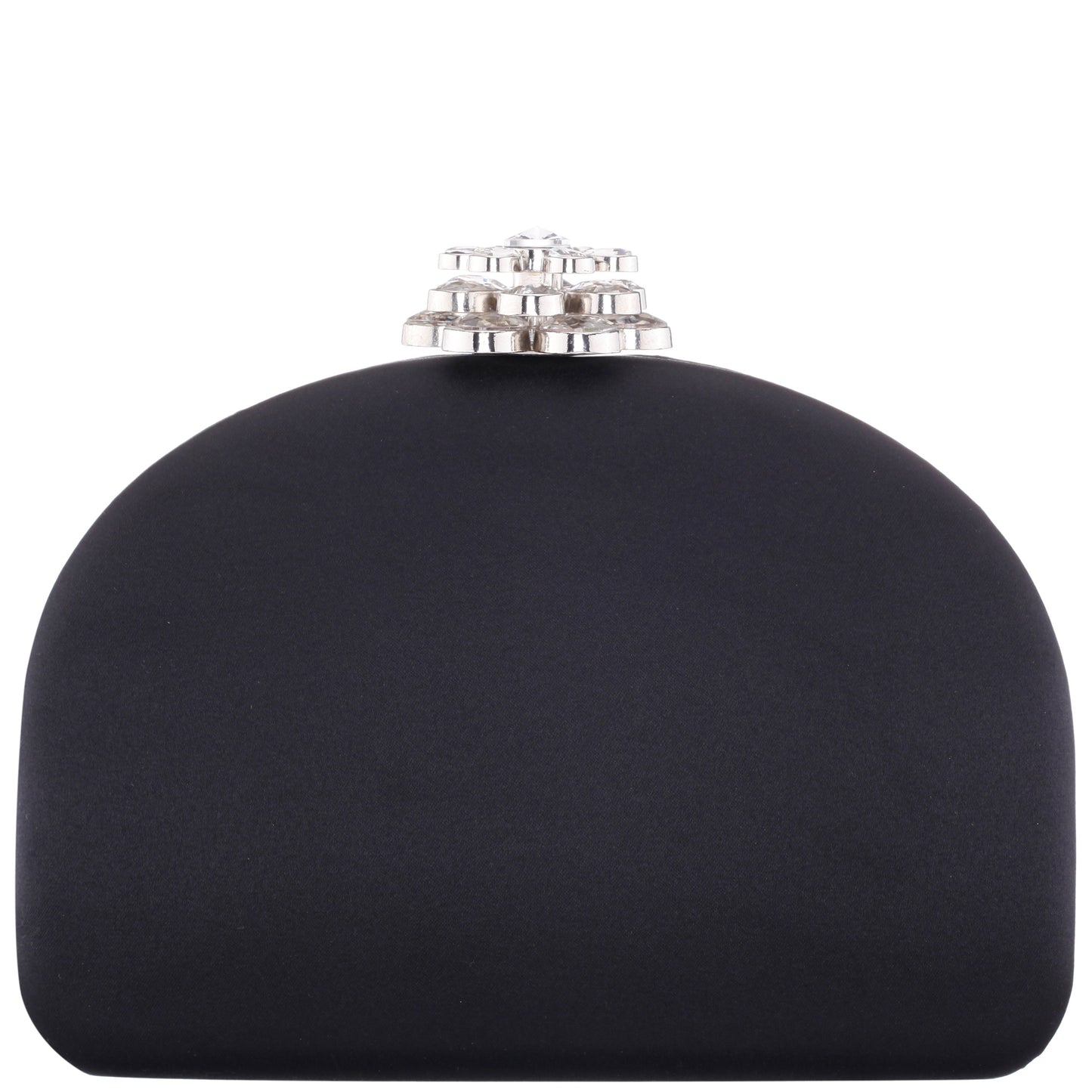 Nina Shoes Nivi Black Satin / Glass Crystal Minaudiere