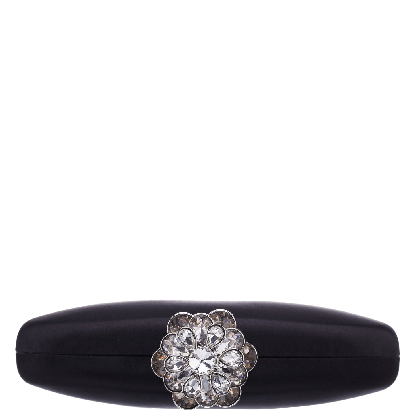 Nina Shoes Nivi Black Satin / Glass Crystal Minaudiere