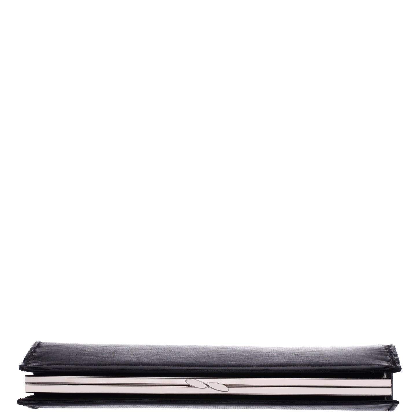 Nina Shoes Tierney Black Mini Geo Metallic Fabric Frame Clutch