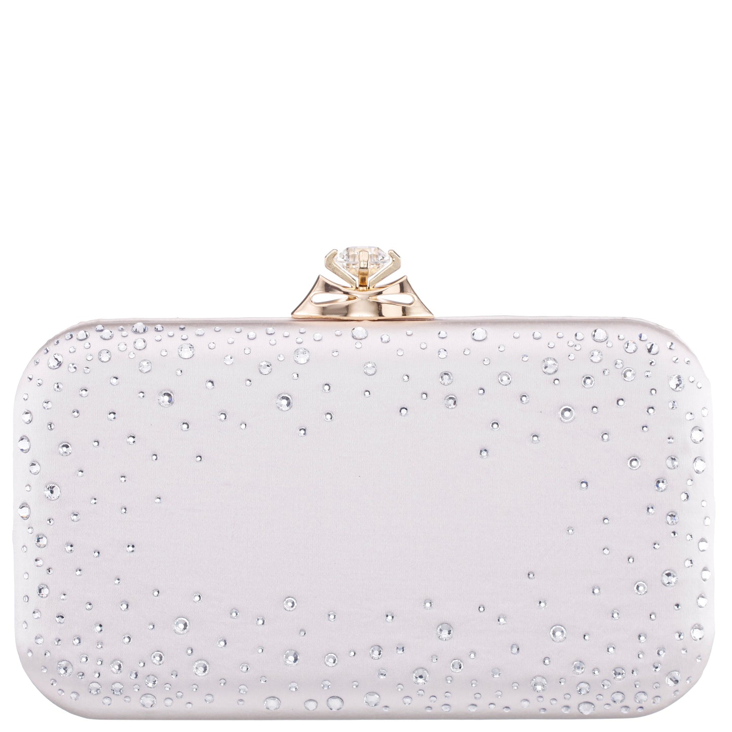 Nina Shoes Lindsay Beige Satin / Glass Crystal Minaudiere