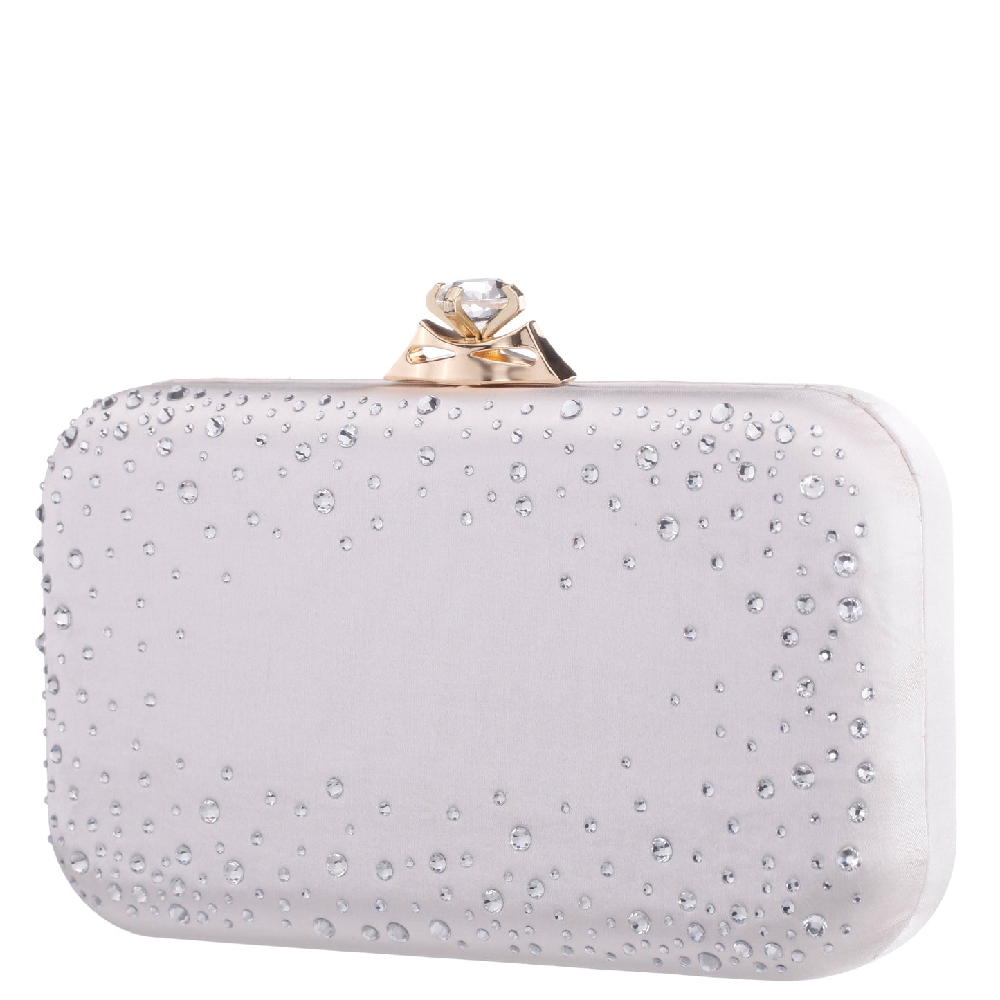 Nina Shoes Lindsay Beige Satin / Glass Crystal Minaudiere