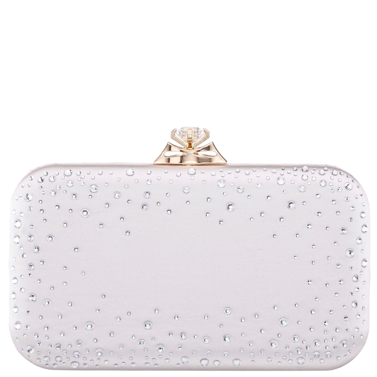 Nina Shoes Lindsay Beige Satin / Glass Crystal Minaudiere