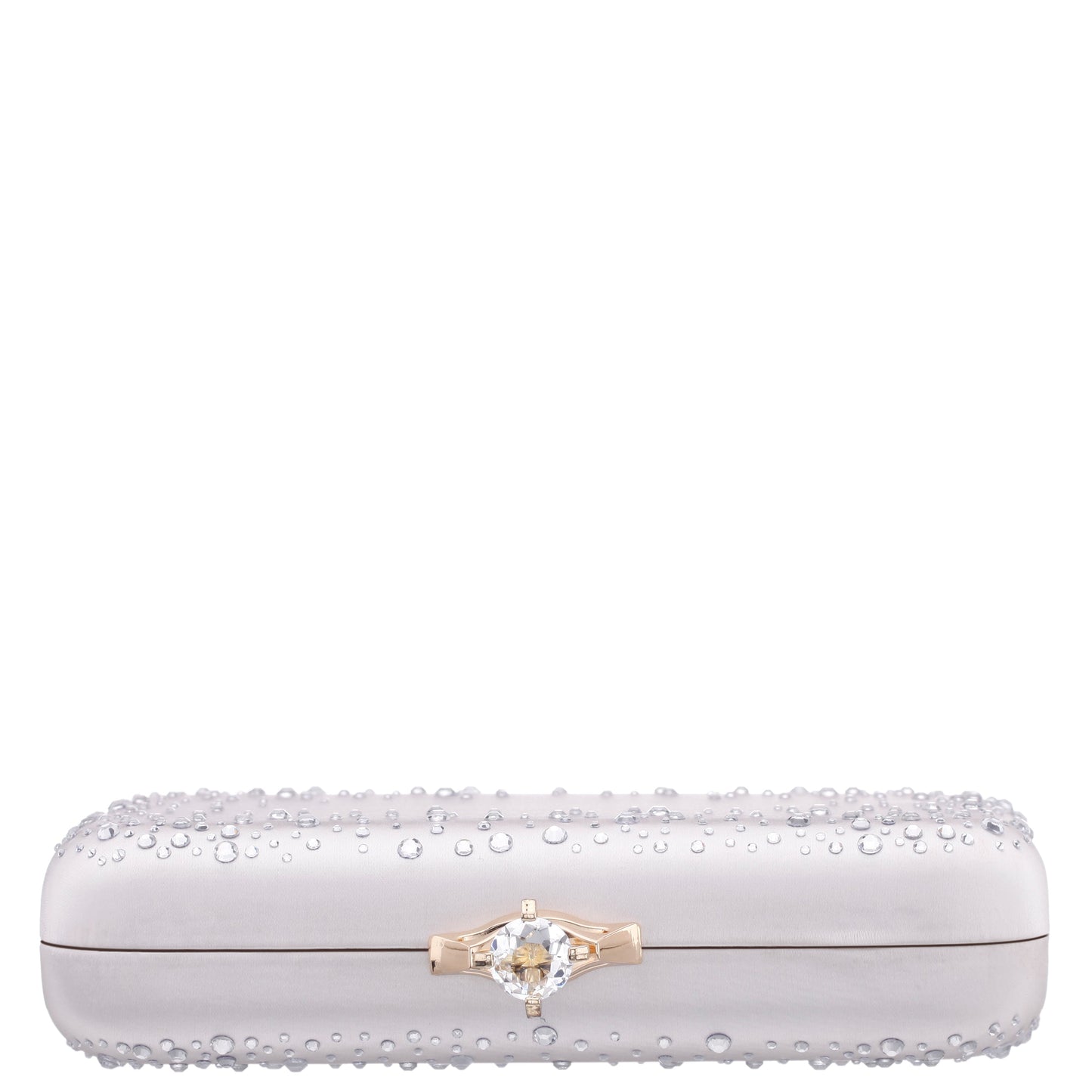 Nina Shoes Lindsay Beige Satin / Glass Crystal Minaudiere