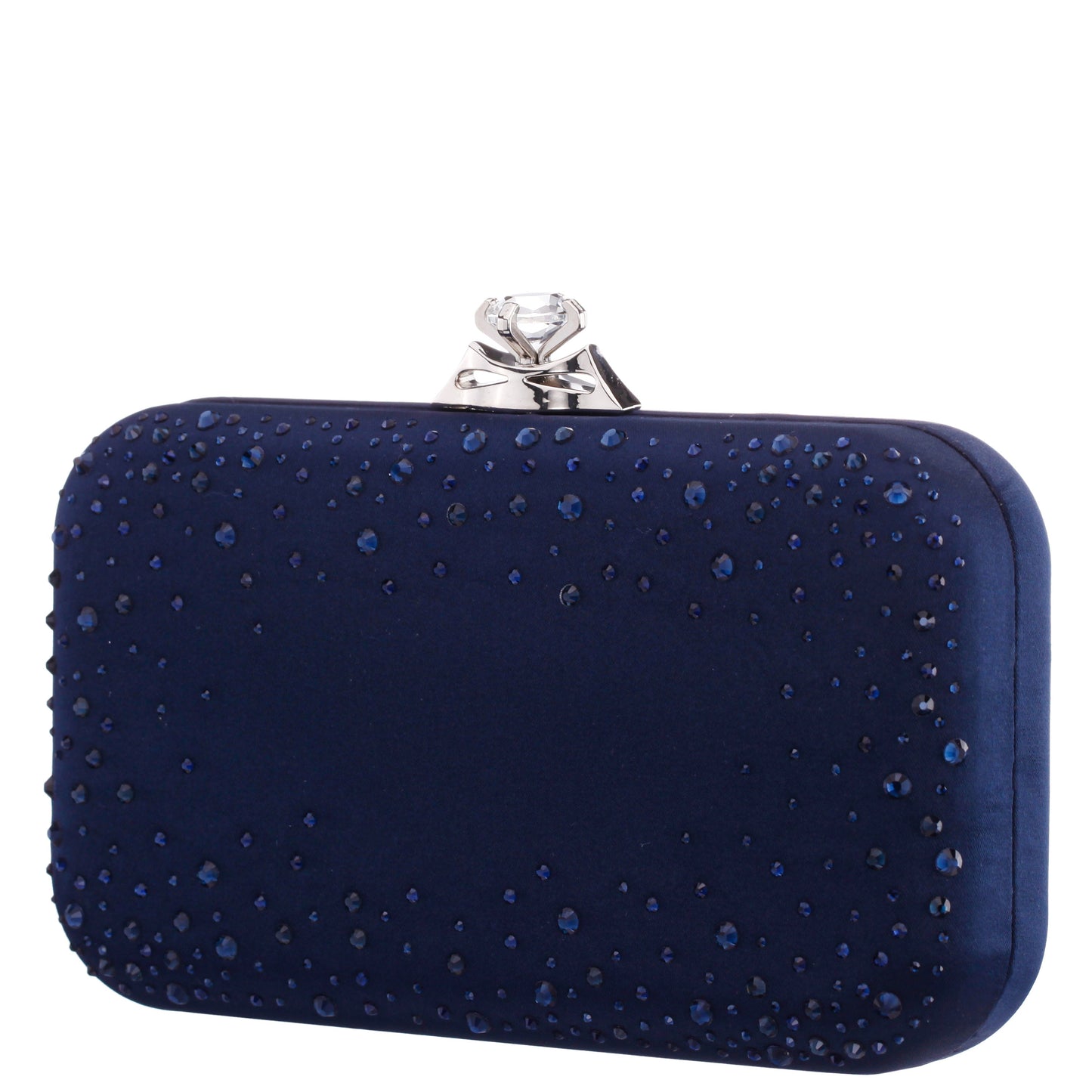 Nina Shoes Lindsay Blue Satin / Glass Crystal Minaudiere
