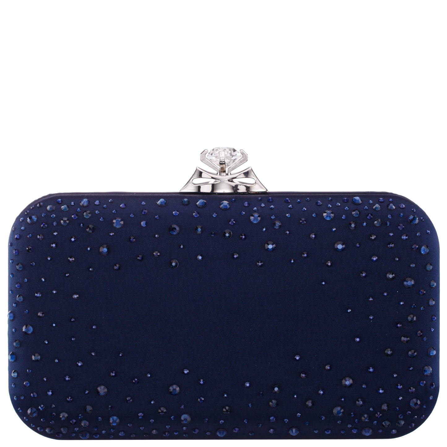 Nina Shoes Lindsay Blue Satin / Glass Crystal Minaudiere