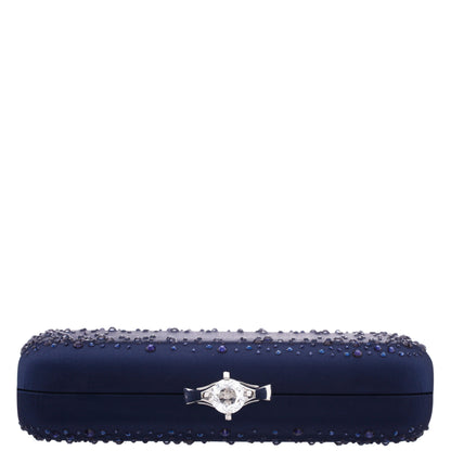 Nina Shoes Lindsay Blue Satin / Glass Crystal Minaudiere
