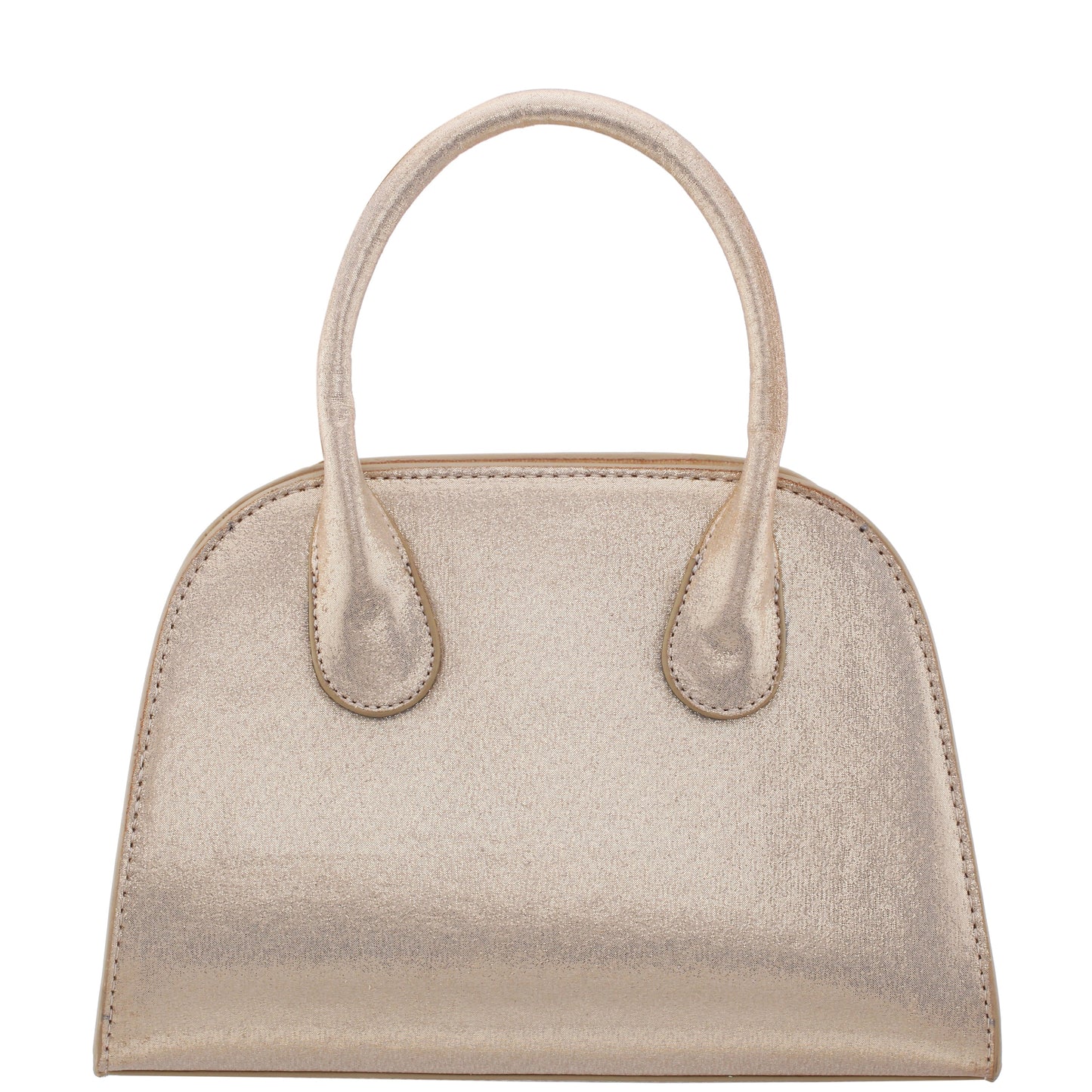 Nina Shoes Ainsley Gold Reflective Suedette Handle Bag