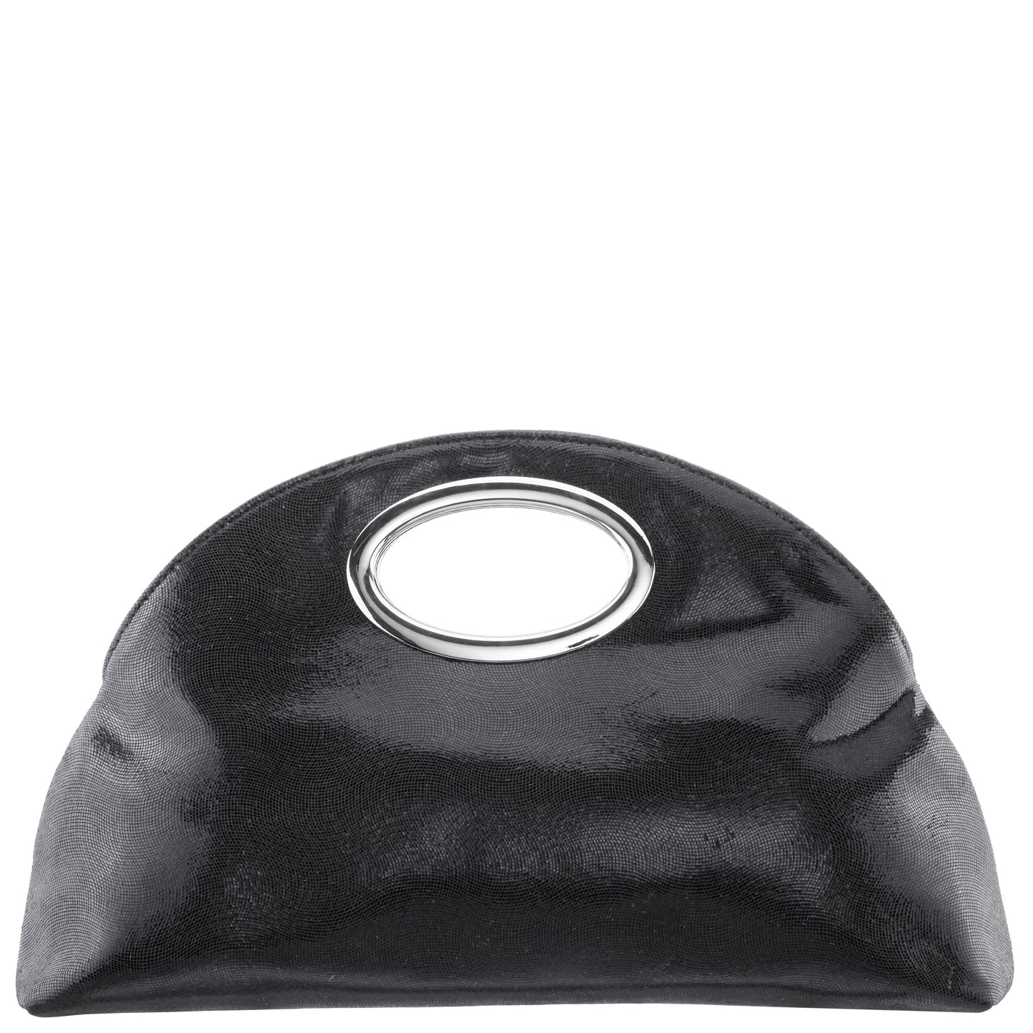 Nina Shoes Jael Black Metallic Geo Swirl Fabric Handle Bag