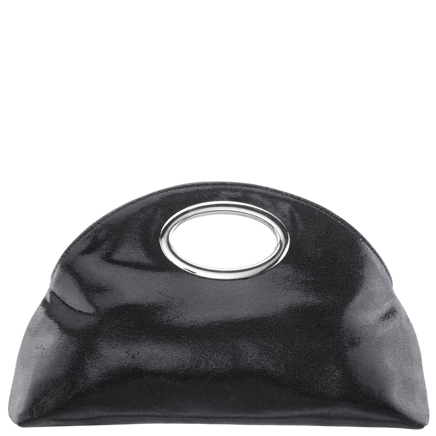 Nina Shoes Jael Black Metallic Geo Swirl Fabric Handle Bag