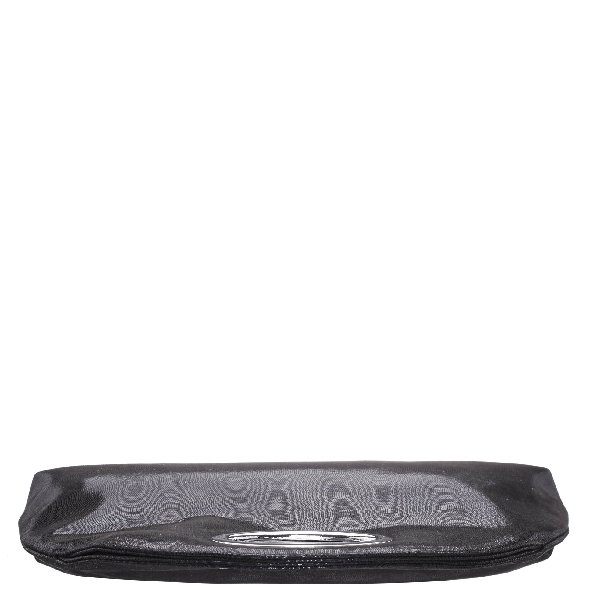 Nina Shoes Jael Black Metallic Geo Swirl Fabric Handle Bag