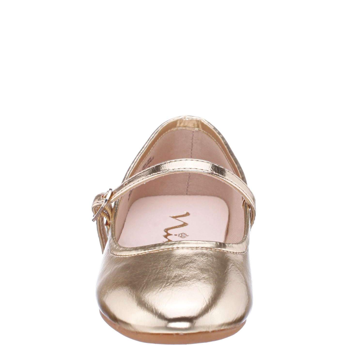 Nina Shoes Girls Nicola Gold Crackle Metallic Ballet Flats