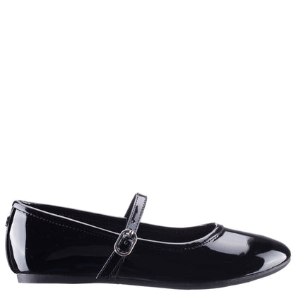 Nina Shoes Girls Nicola Black Patent Ballet Flats