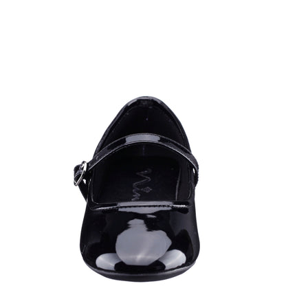 Nina Shoes Girls Nicola Black Patent Ballet Flats