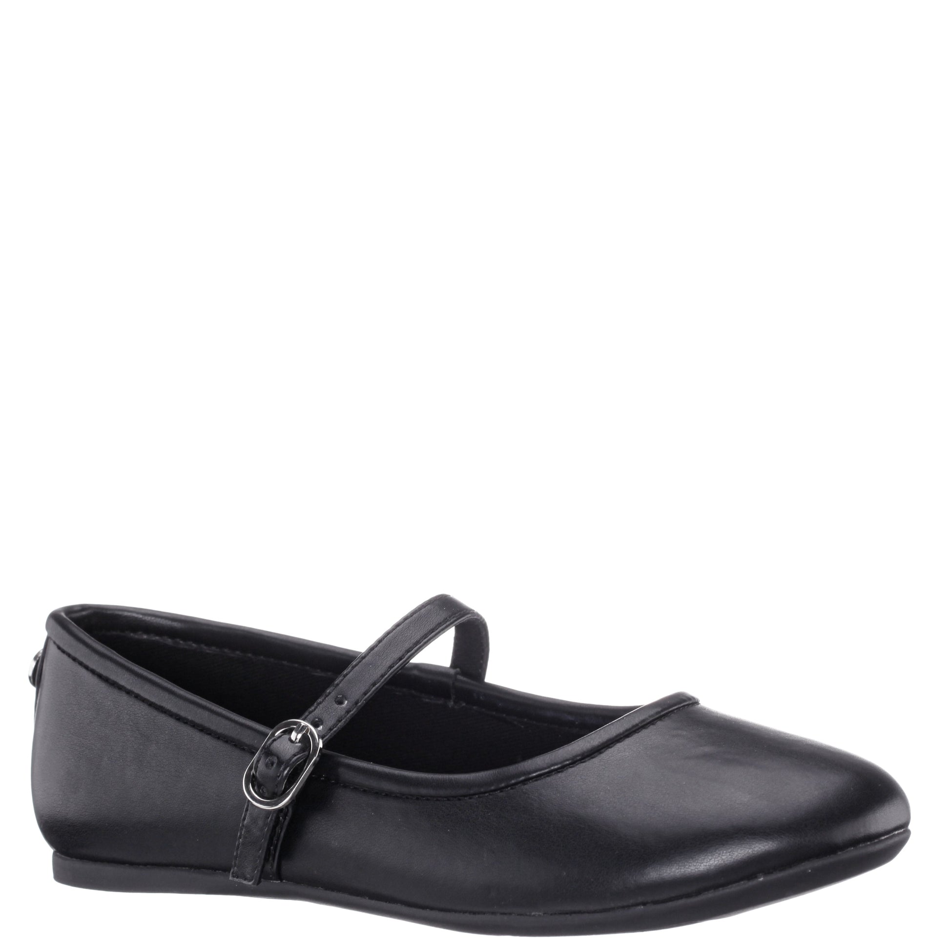 Nina Shoes Girls Nicola Black Smooth Ballet Flats