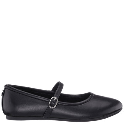 Nina Shoes Girls Nicola Black Smooth Ballet Flats