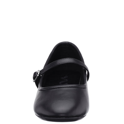 Nina Shoes Girls Nicola Black Smooth Ballet Flats