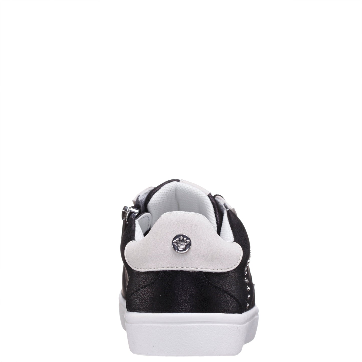 Nina Shoes Girls Zicky black lace up star studded sneakers